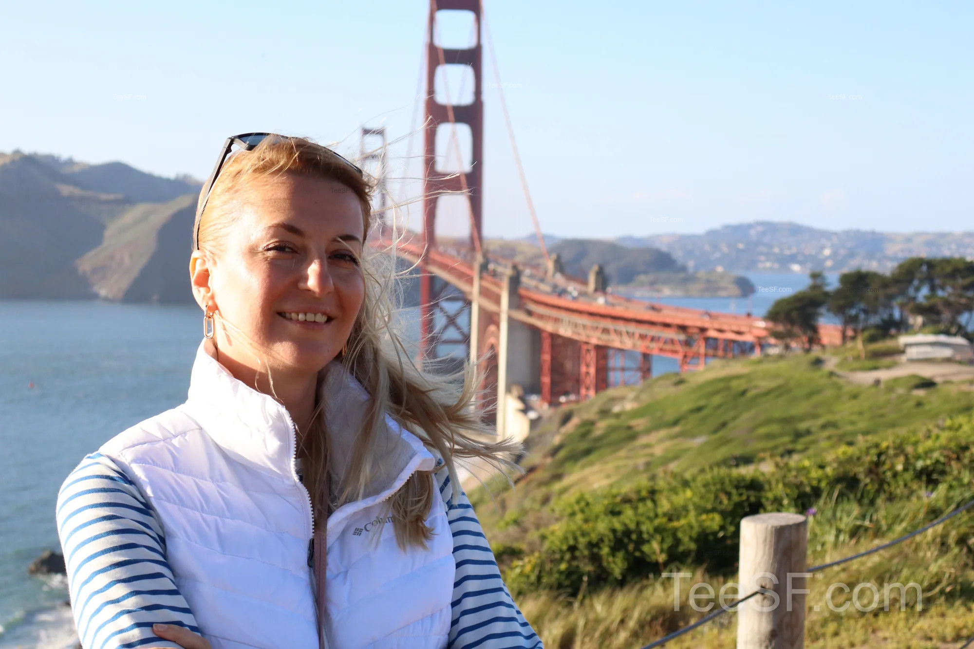 golden Gate Bridge Overlook Portrait during a Stripe Sessions 2026 visit in San Francisco.